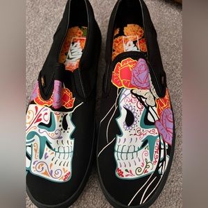Vans Day of the dead slip ons